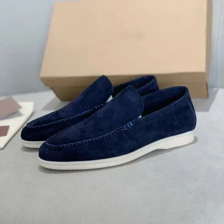 Mocassins élégants en cuir velours