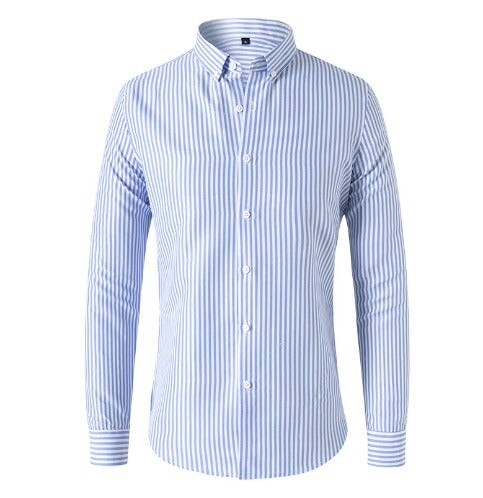 Chemise à fines rayures