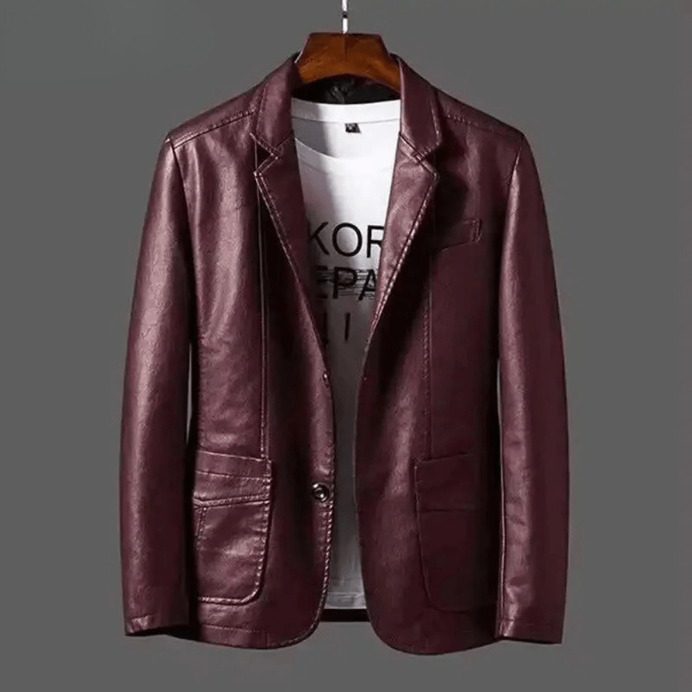 Veste en cuir classique