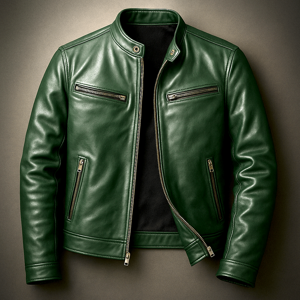Veste en cuir vintage
