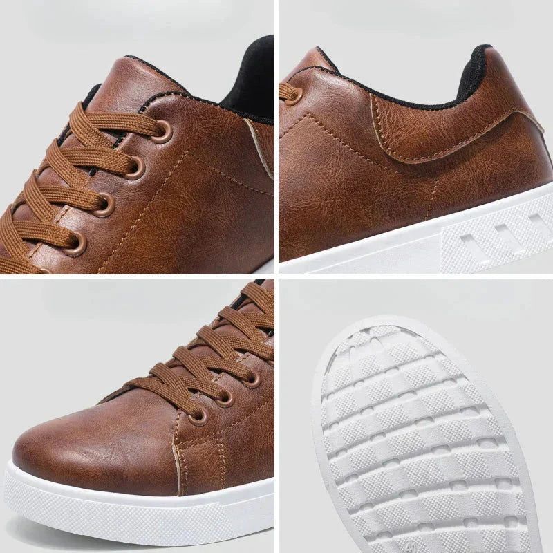 Baskets en cuir classiques