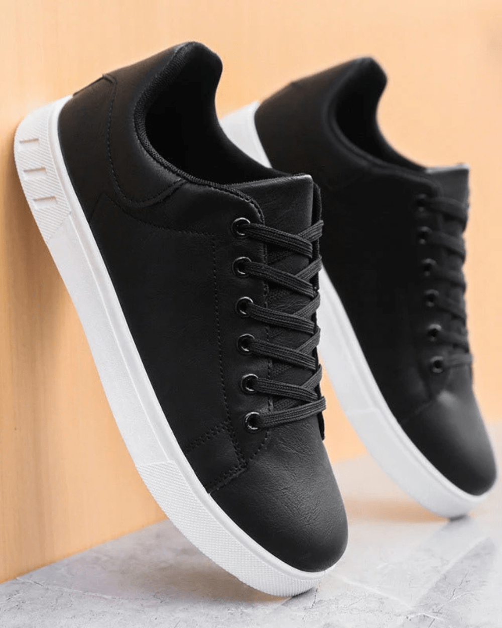 Baskets en cuir classiques