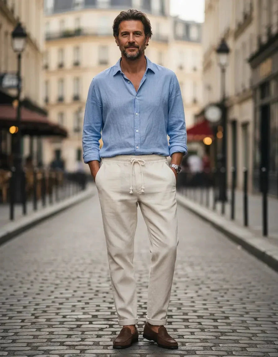 Pantalon en Lin Stylé