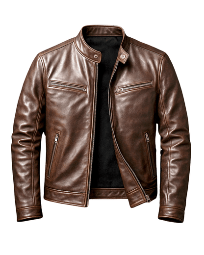 Veste en cuir vintage