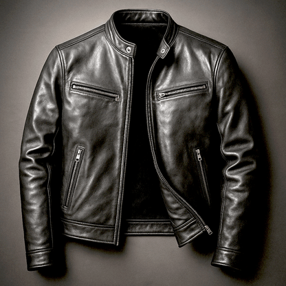 Veste en cuir vintage