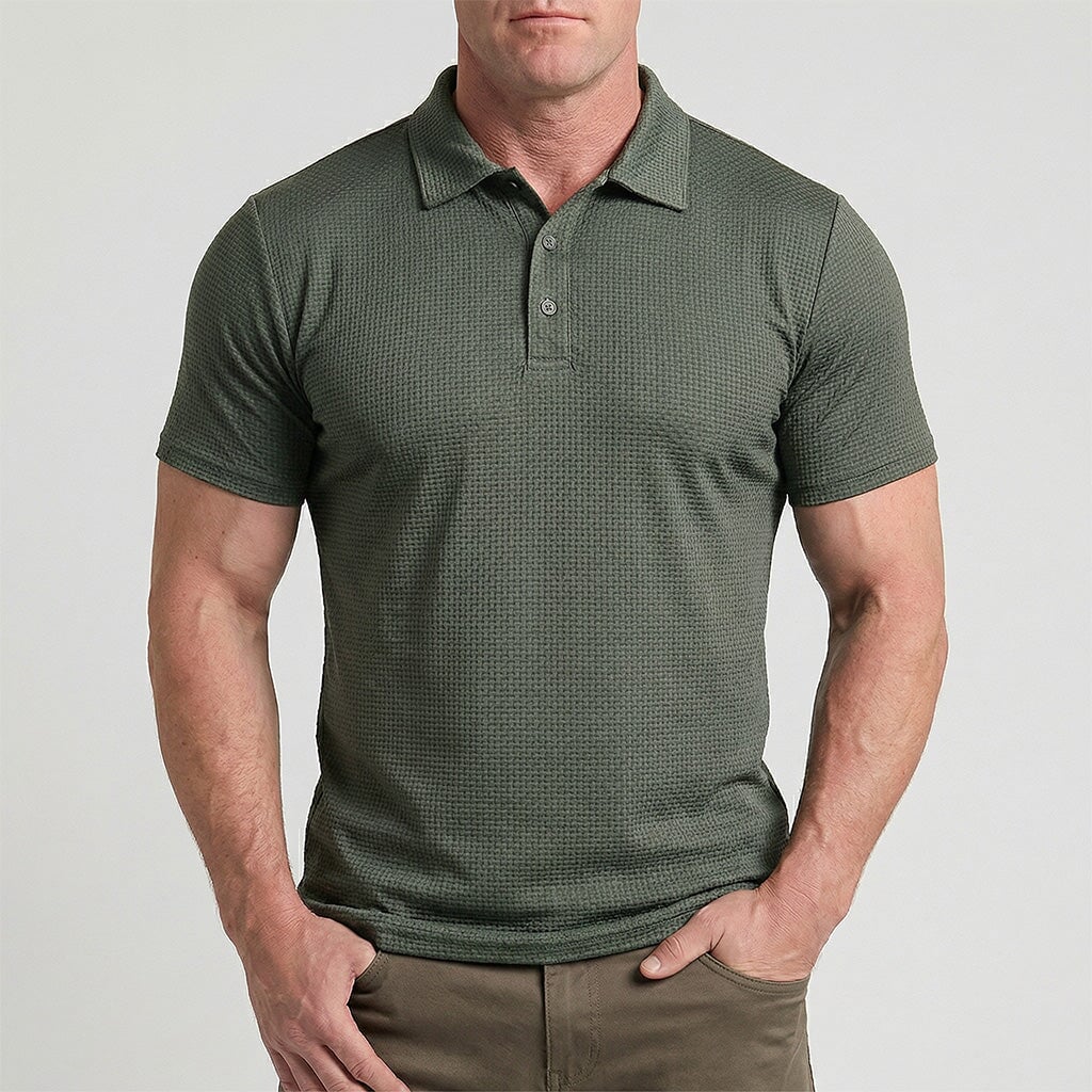 Von Alder — Polo pour hommes premium avec confort stretch