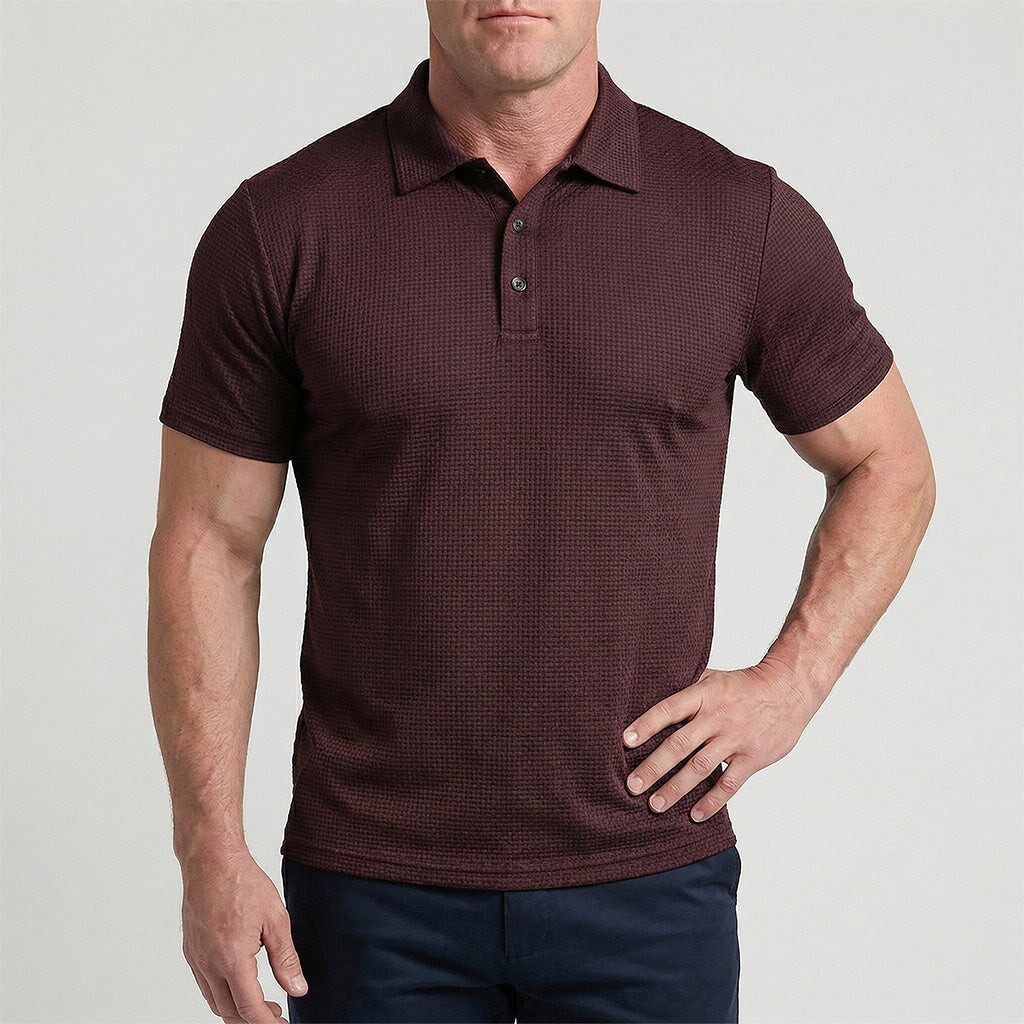 Von Alder — Polo pour hommes premium avec confort stretch