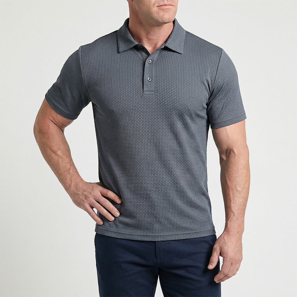 Von Alder — Polo pour hommes premium avec confort stretch