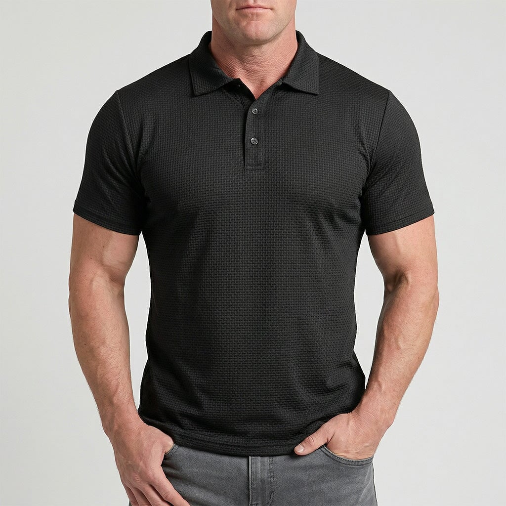 Von Alder — Polo pour hommes premium avec confort stretch
