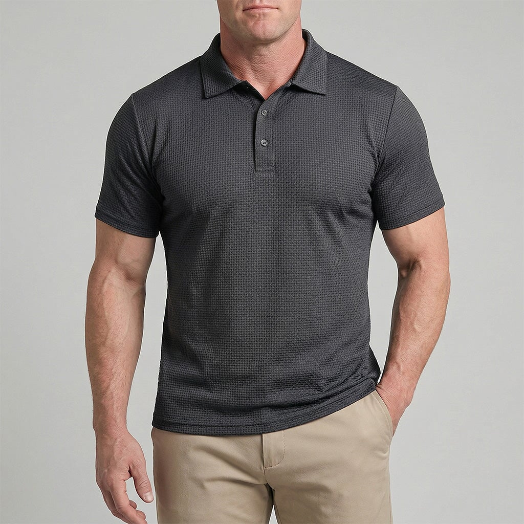 Von Alder — Polo pour hommes premium avec confort stretch