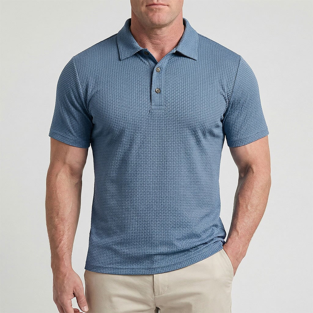 Von Alder — Polo pour hommes premium avec confort stretch